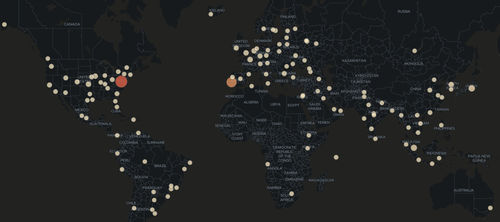 Site Visits from 2025-11-01 to 2025-11-15 (geoIP)